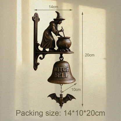 Hexdoor™ – Cast Iron Witch Welcome Bell  (50% Off)