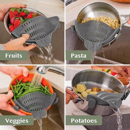 Strainex™ - Clip-On Strainer for Easy Draining