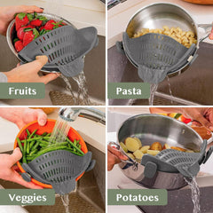 Strainex™ - Clip-On Strainer for Easy Draining