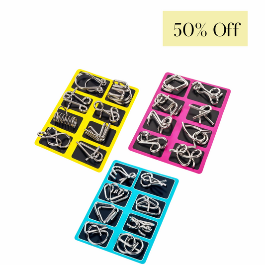 TwistMind™ – Metal Wire Puzzle  IQ Test Set