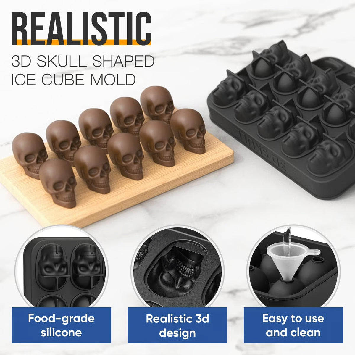 BrewBones™ – Flexible Skull Mold for Fun Creations (50% Off)