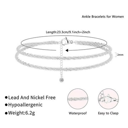 Silvara™ - Dainty Layered Anklet (60% Off)