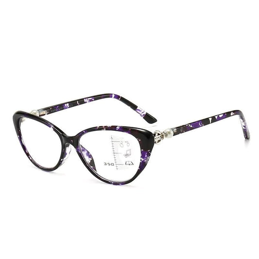 Lunetique™ - Anti - Blue Light Multifocal Cat Eye Reading Glasses (40% Off) - Evesbury