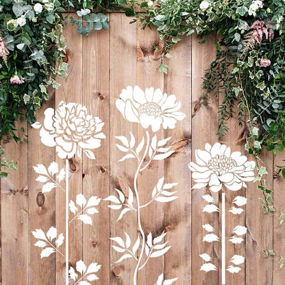 Florenza™ - 6 Large Flower Stencils for Garden Makeovers (50% Off) - Evesbury