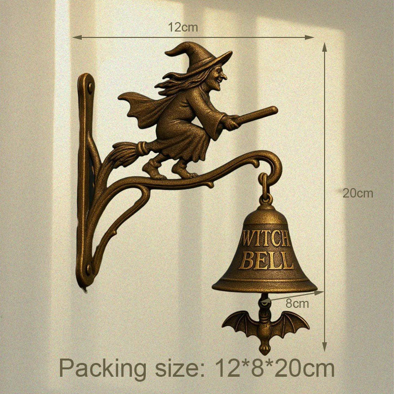 Hexdoor™ – Cast Iron Witch Welcome Bell  (50% Off)