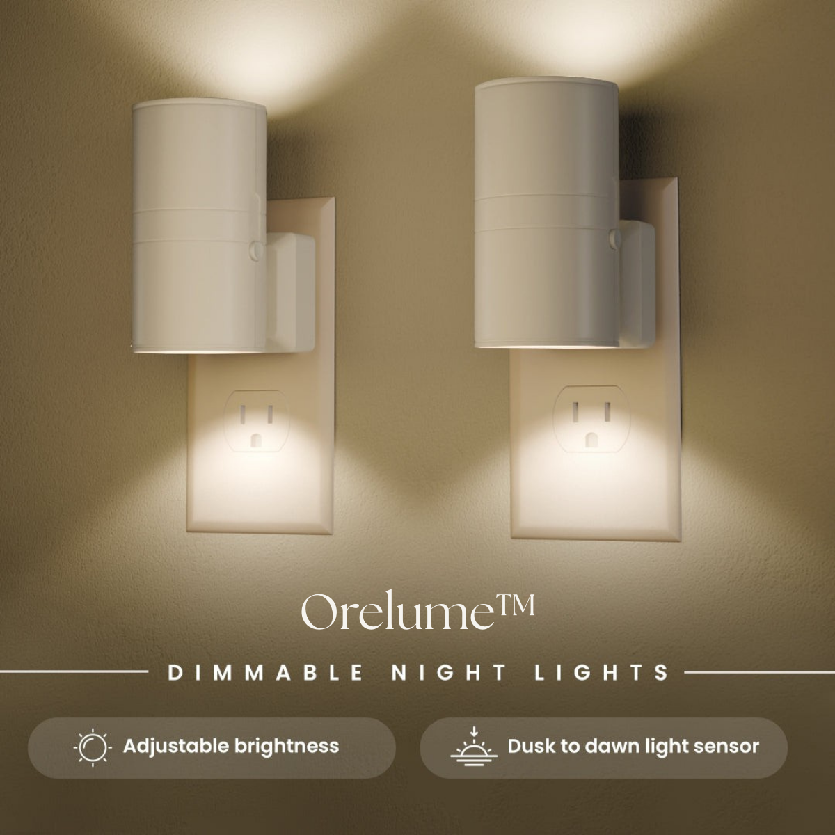 Orelume™ – Dimmable Plug-in Night Light with Sensor (50% Off)