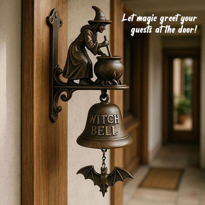 Hexdoor™ – Cast Iron Witch Welcome Bell  (50% Off)