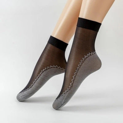 Feeluxe™ - Silky Anti - Slip Cotton Socks (5+5 Free) - Evesbury