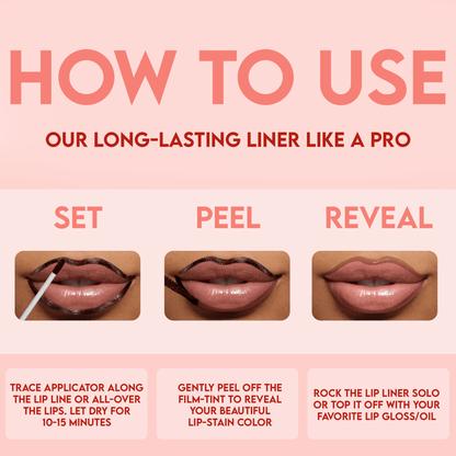Peelix™ - Lip Stain Peel & Reveal (1+2 Free) - Evesbury