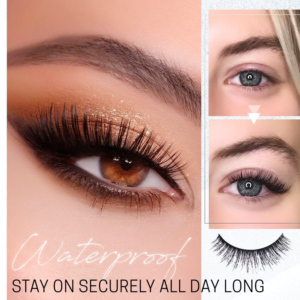 Chic Allure™ - Self - Adhesive, Reusable Waterproof Lashes (1+2 Free) - Evesbury