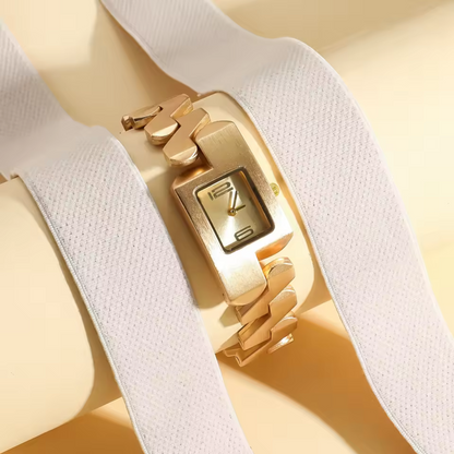 Belloura™ – Vintage-Style Square Quartz Watch (50% Off)