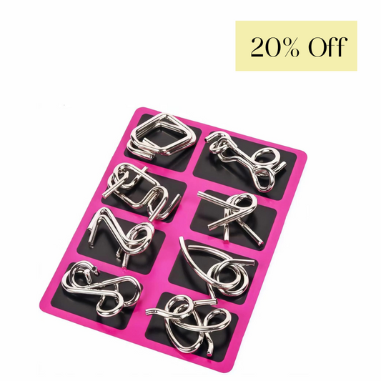TwistMind™ – Metal Wire Puzzle  IQ Test Set