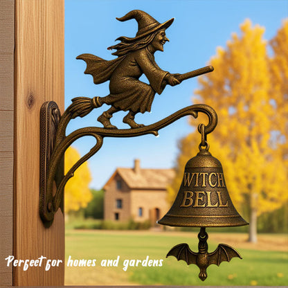 Hexdoor™ – Cast Iron Witch Welcome Bell  (50% Off)