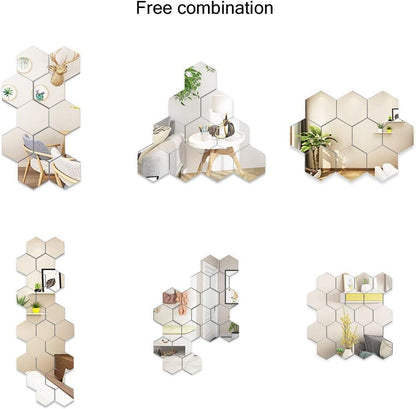 Mirari™ – Decorative Hexagon Wall Mirrors  (6+6 Free)