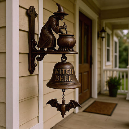 Hexdoor™ – Cast Iron Witch Welcome Bell  (50% Off)