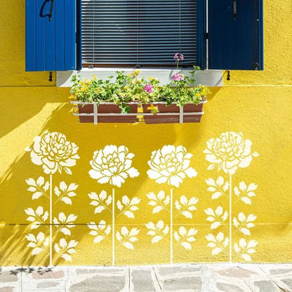 Florenza™ - 6 Large Flower Stencils for Garden Makeovers (50% Off) - Evesbury