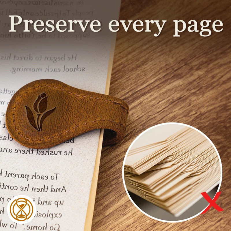 TImelessMark™ - Personalized Magnetic Leather Bookmark (50% Off)