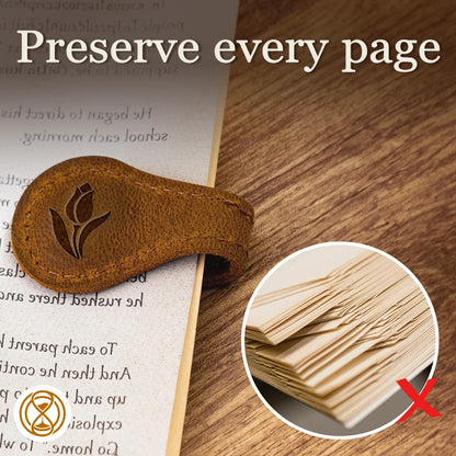 TImelessMark™ - Personalized Magnetic Leather Bookmark (50% Off)