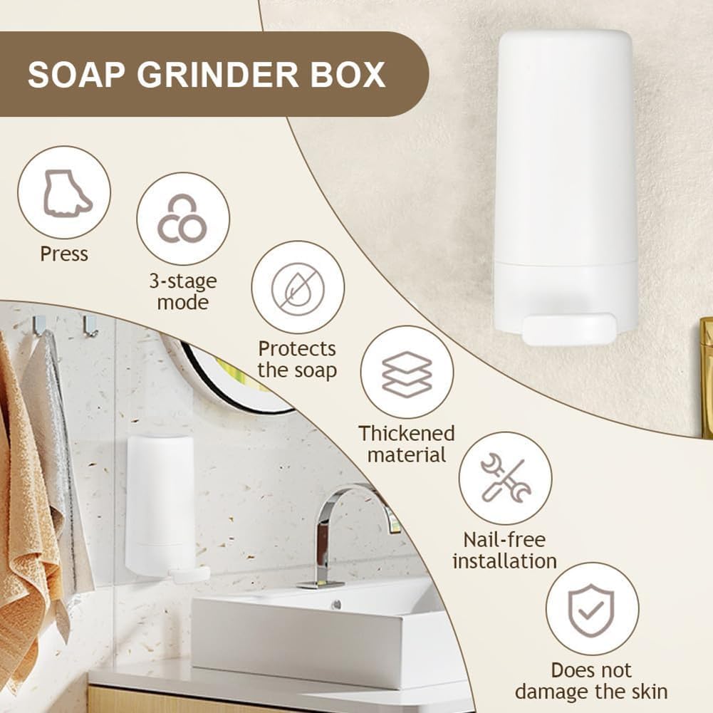Puresh™ - Hygienic Bar Soap Grinder & Dispenser for Kitchen & Bath (40% Off)
