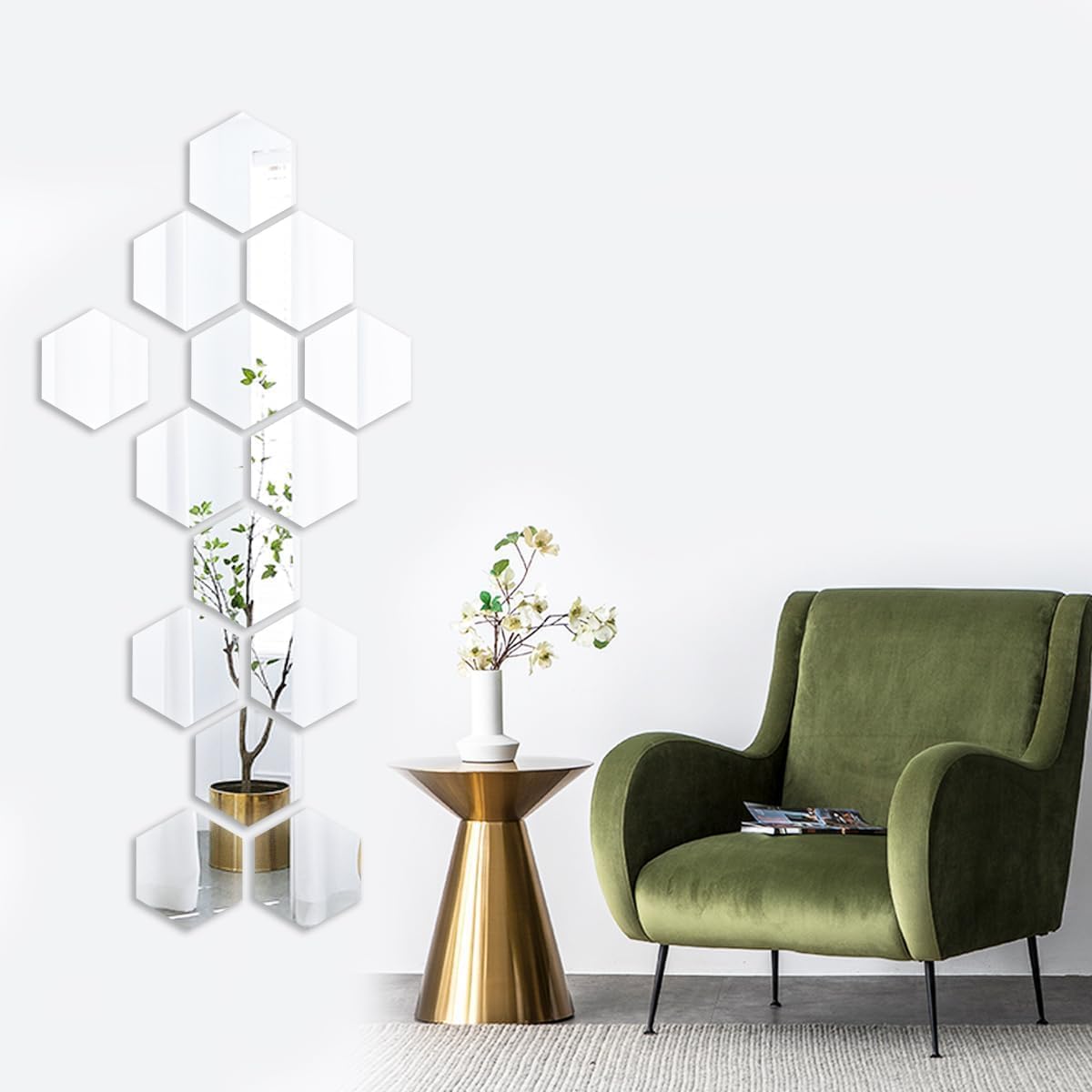 Mirari™ – Decorative Hexagon Wall Mirrors  (6+6 Free)