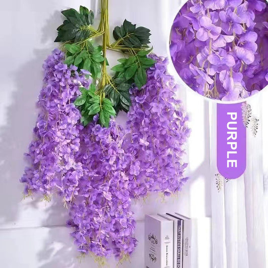 Florenza™ - Artificial Wisteria Flowers For an Elegant Home (12 Pieces) - Evesbury