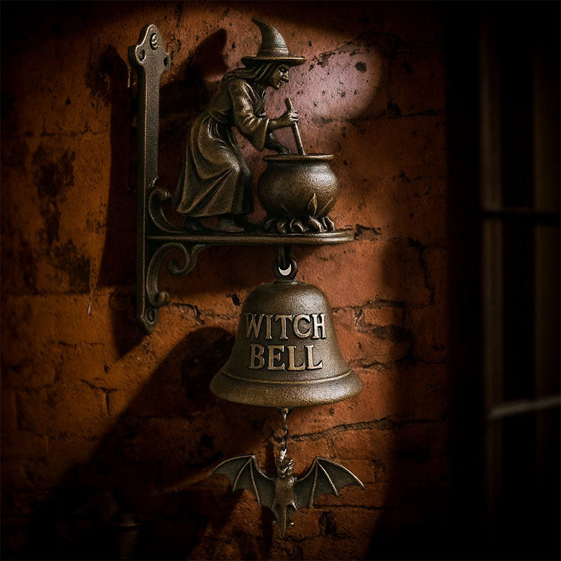 Hexdoor™ – Cast Iron Witch Welcome Bell  (50% Off)