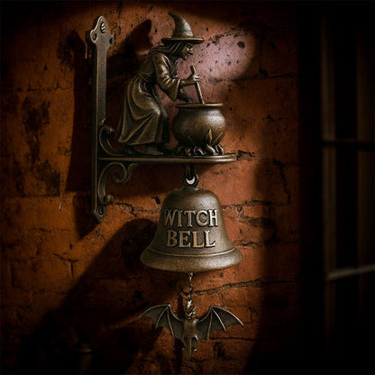 Hexdoor™ – Cast Iron Witch Welcome Bell  (50% Off)