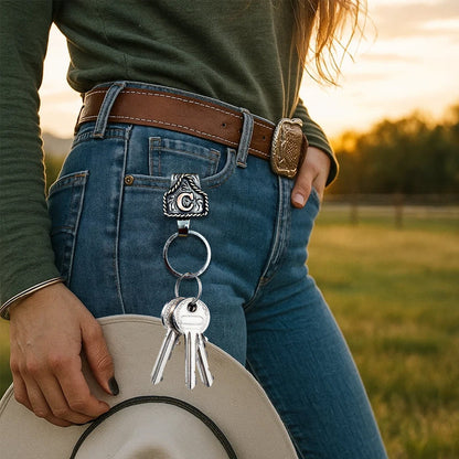 Rodeaux™ – Western Initial Key Clip (50% Off)