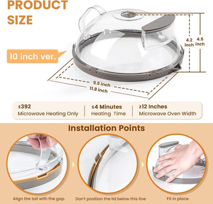 Culinara™ - Clear Microwave Steaming Lid (50% Off)