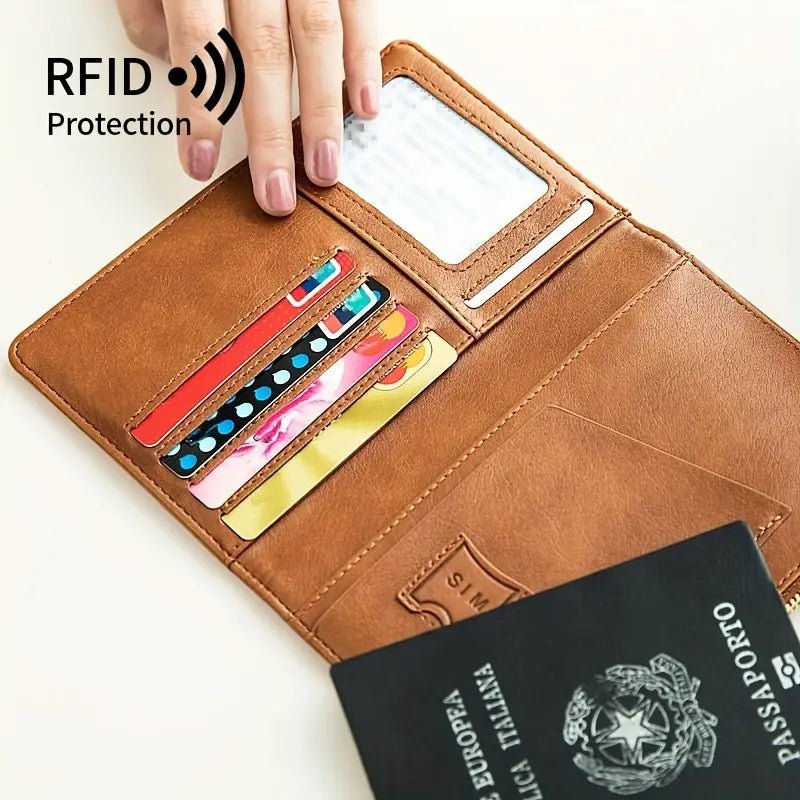 Traveluxe™ - RFID Passport Wallet for Secure Travel (50% Off) - Evesbury