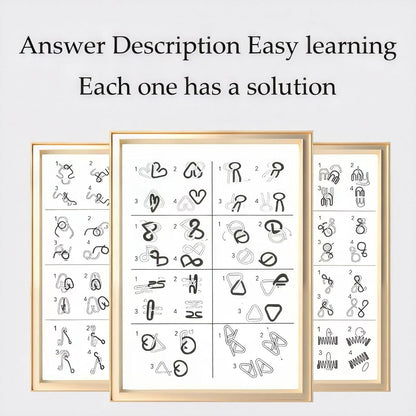 TwistMind™ – Metal Wire Puzzle  IQ Test Set