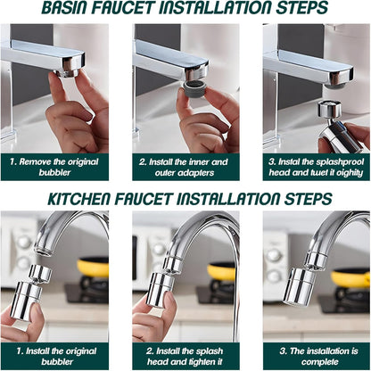 Swivelle™ - 360 Faucet Attachment for Flexible Rinsing (50% Off)