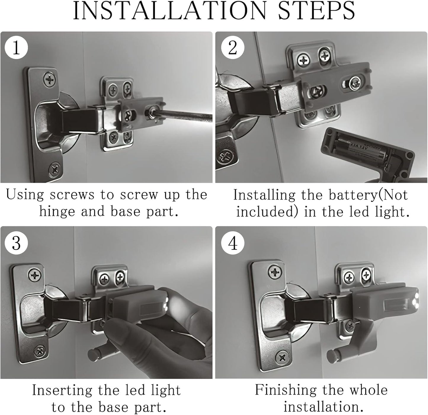 LumiHinge™ – 4Pcs Cabinet Sensor Light for Easy Visibility  (50% Off)