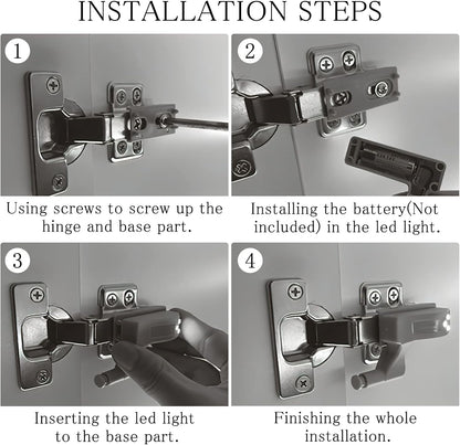 LumiHinge™ – 4Pcs Cabinet Sensor Light for Easy Visibility  (50% Off)