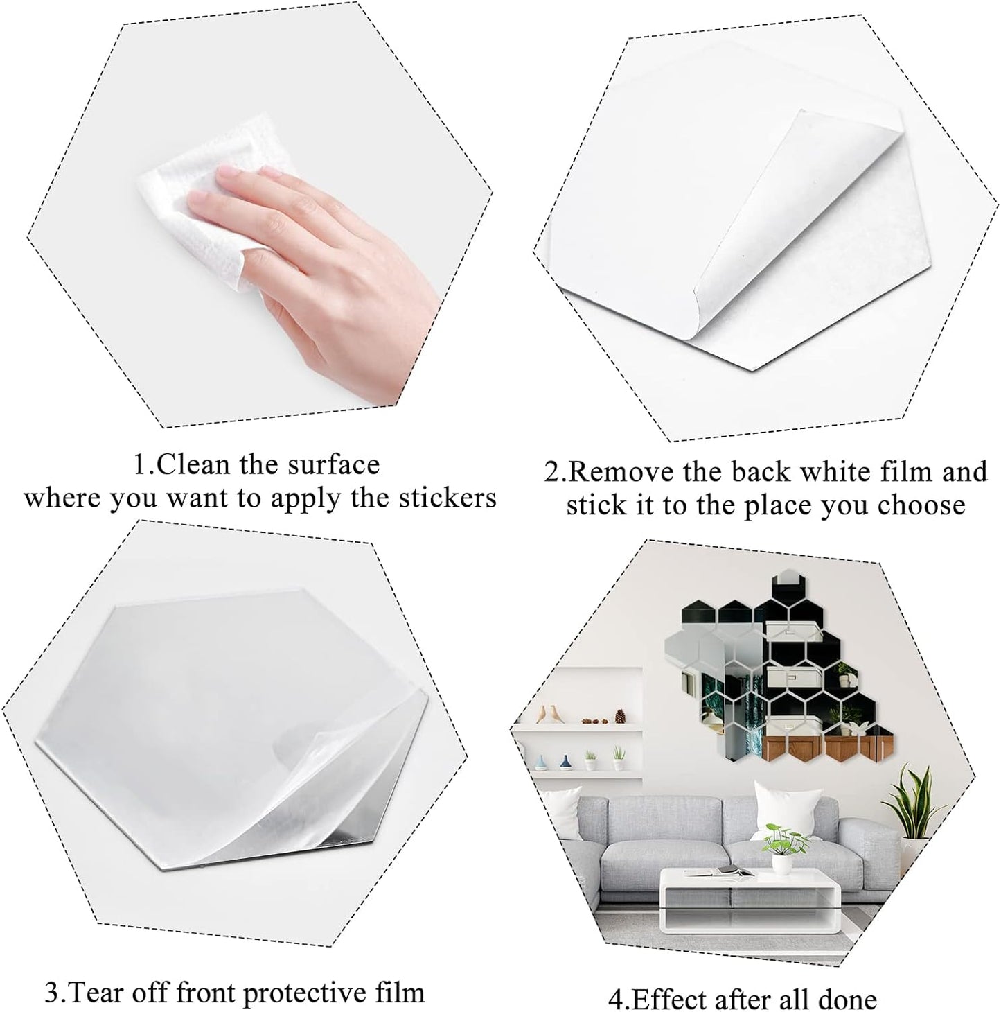 Mirari™ – Decorative Hexagon Wall Mirrors  (6+6 Free)
