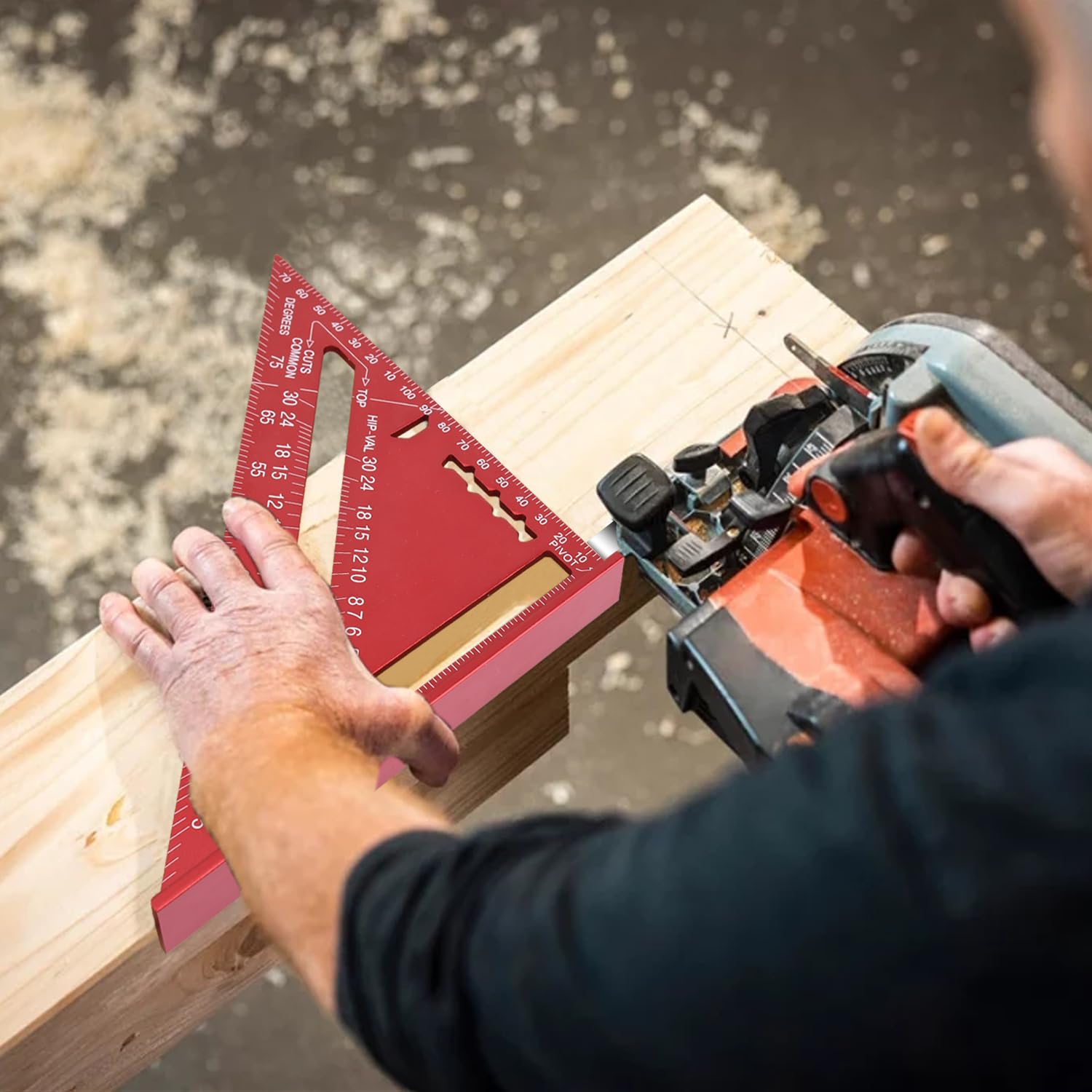 Anglefy™ – Carpenter Triangle Ruler for Accurate Cuts (50% Off) – Evesbury