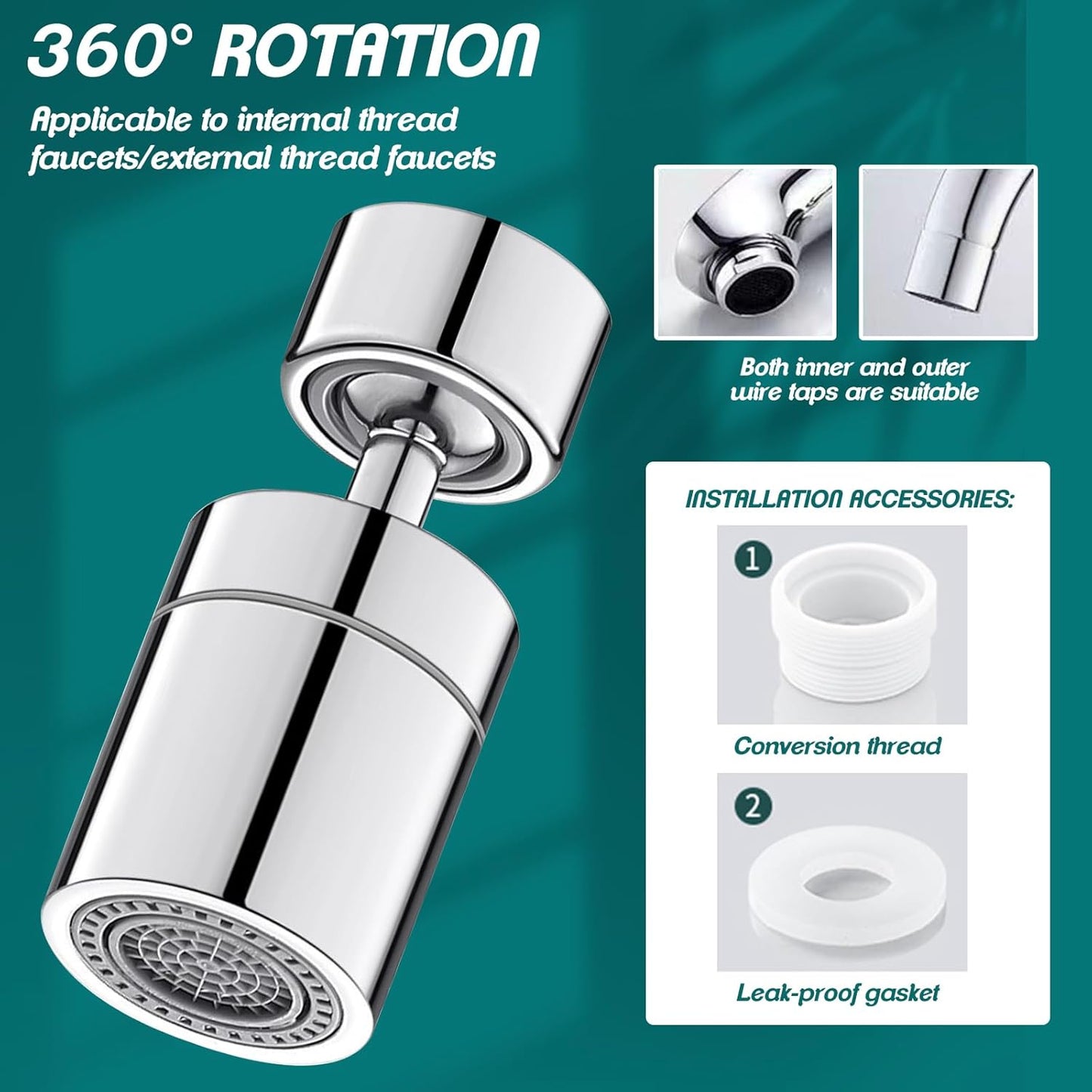 Swivelle™ - 360 Faucet Attachment for Flexible Rinsing (50% Off)