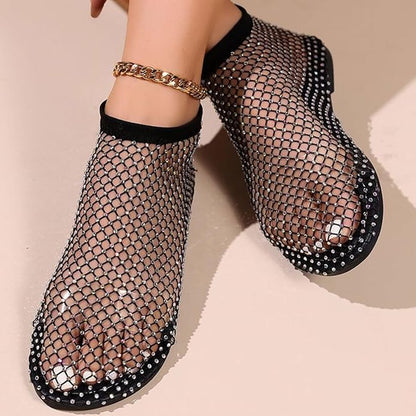 Luxiva™ - LX+ Shimmer Step Rhinestone Flats (60% Off)