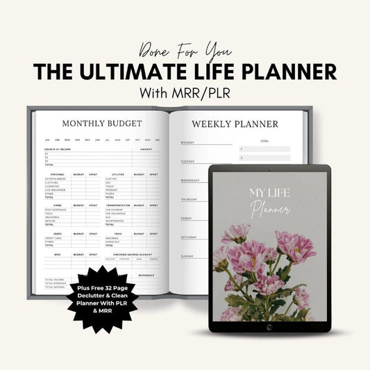 Lifenote™ - 60+ Page Life & Wellness Planner