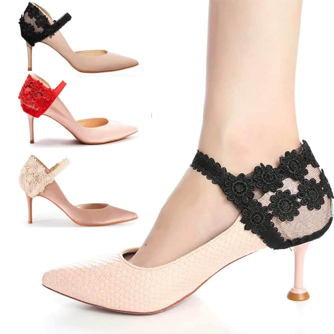 Feeluxe™ - Elegant Lace Heel Straps With Secure Fit (1+1 Free)