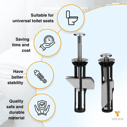 ToiLock™ – heavy-duty toilet seat bolt (1+1 Free)
