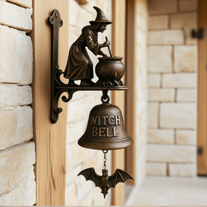 Hexdoor™ – Cast Iron Witch Welcome Bell  (50% Off)