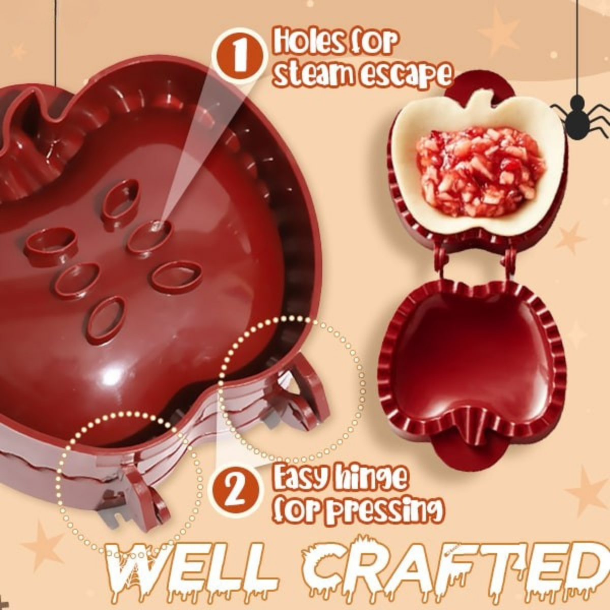 PieWhimsy™ – Spooky-Shaped Pie Maker for Festive Baking (2+1 Free)