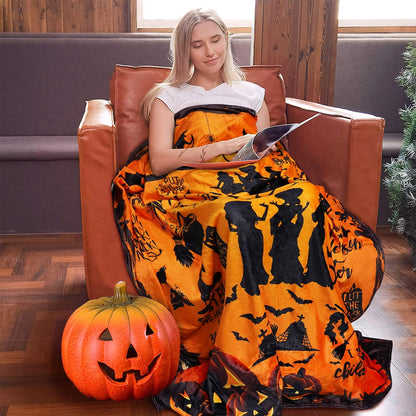 Witchwick™ – Halloween Witch Throw Blanket  (50% Off)