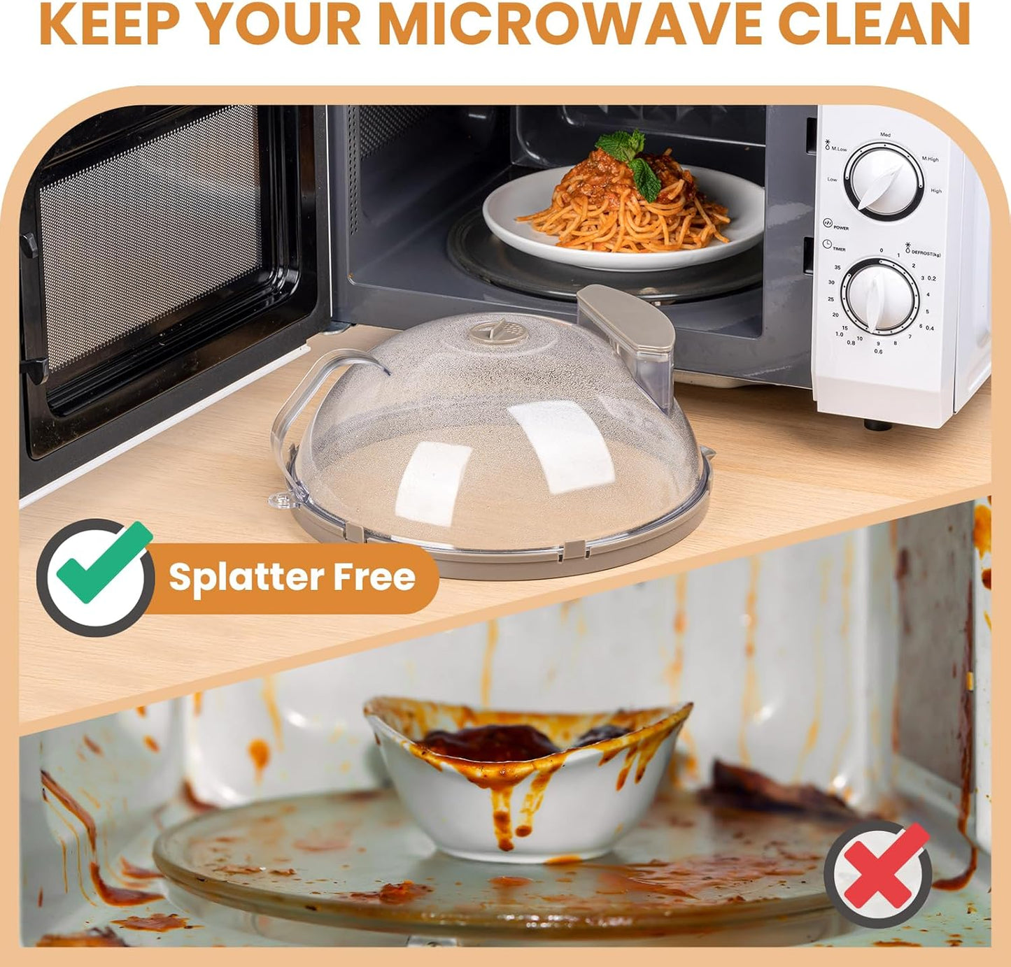 Culinara™ - Clear Microwave Steaming Lid (50% Off)