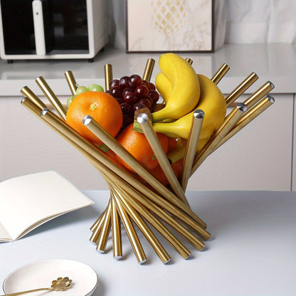 Nestelle™ – Elegant Stainless Steel Fruit Display Bowl (50% Off)