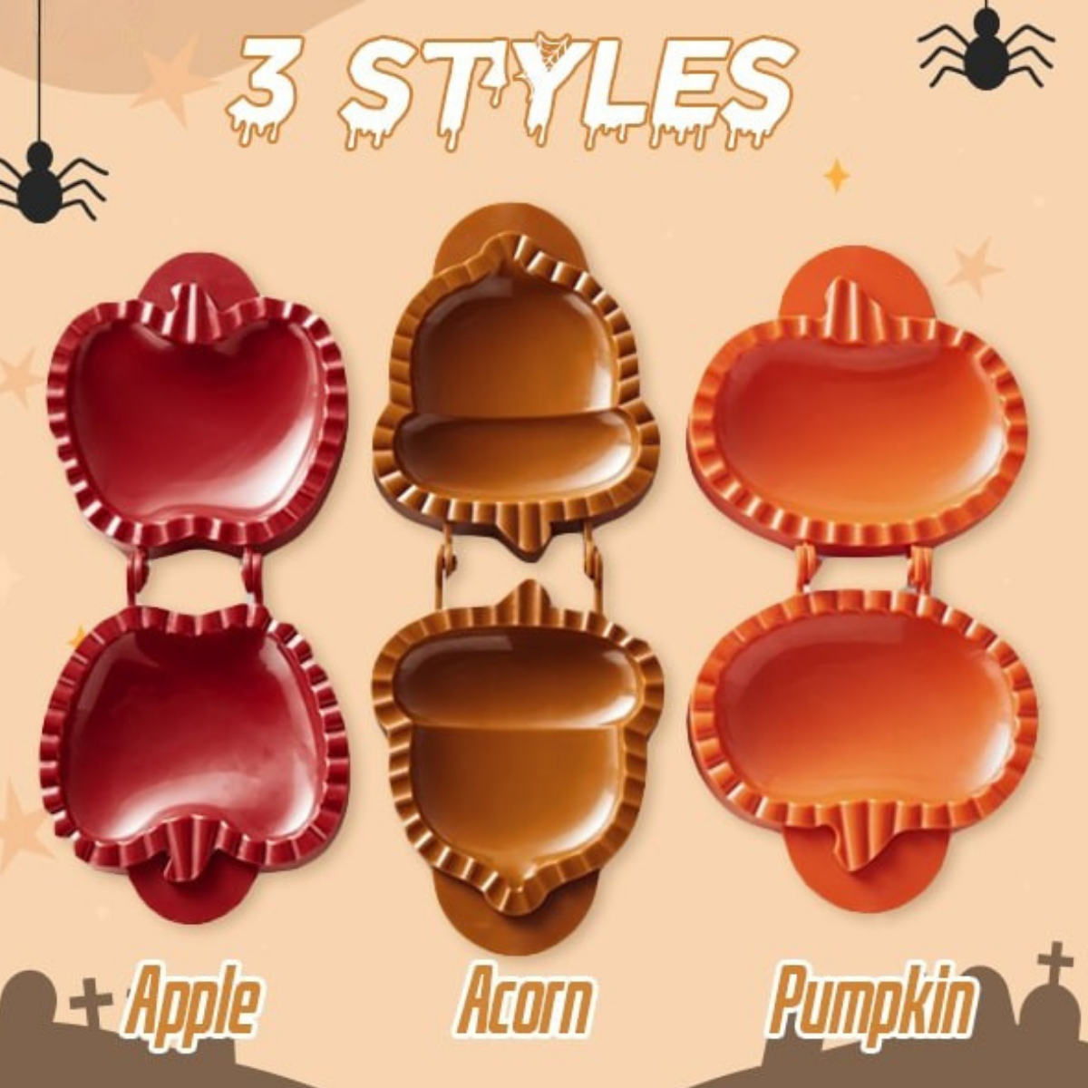 PieWhimsy™ – Spooky-Shaped Pie Maker for Festive Baking (2+1 Free)