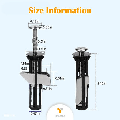ToiLock™ – heavy-duty toilet seat bolt (1+1 Free)