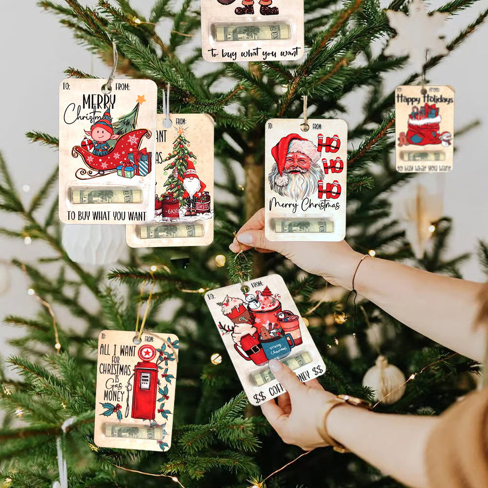 Givelle™ – Wooden Christmas Gift Money Holder