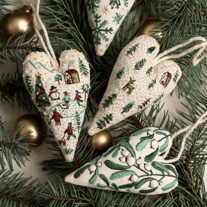 Stitchmas™ – DIY Heart Ornament Embroidery Kit